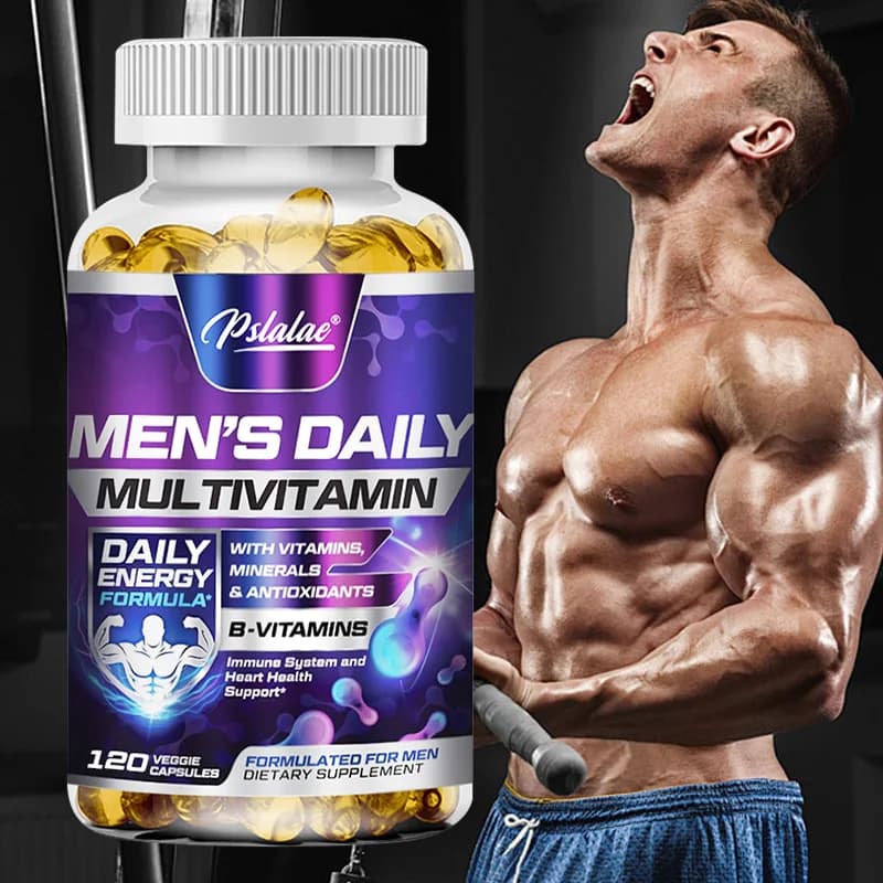 Men's multivitamin supplement: daily multivitamins and nutrients to support a healthy, active, energetic, heart, brain health