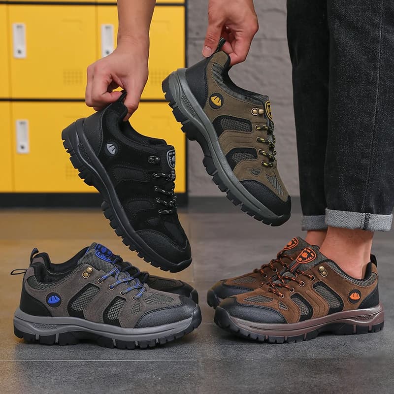2026 Fashionable Large Size Men's Hiking Shoes Casual Outdoor Sports Travel Trekking Boots Anti-Scald Mid Heel Spring Season