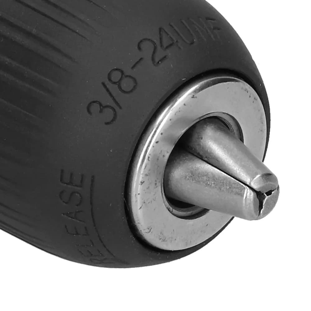 2-13mm Capacity Drill Chuck Adapter 3/8-24UNF Thread Semi-Metal Material Quick Change Chuck Small Hole Threaded