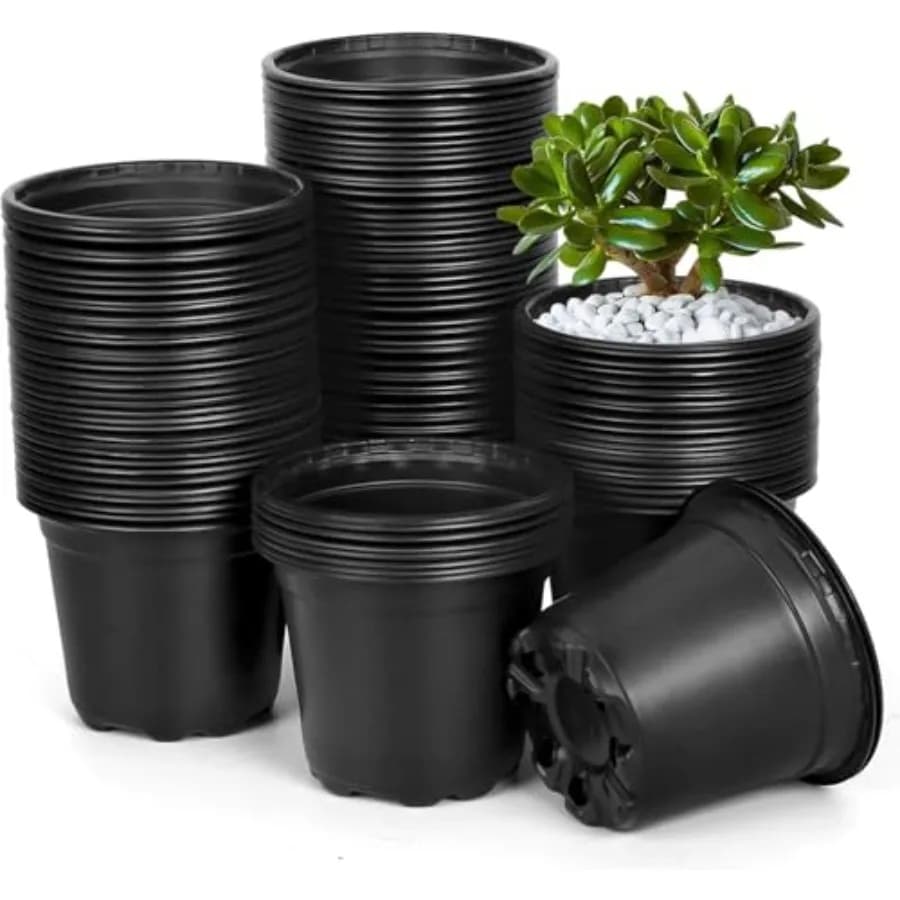 Plant Vase Set, Plastic Containers for Semina with Draining Holes, Soft Jars for Germination of Flowers and Plants