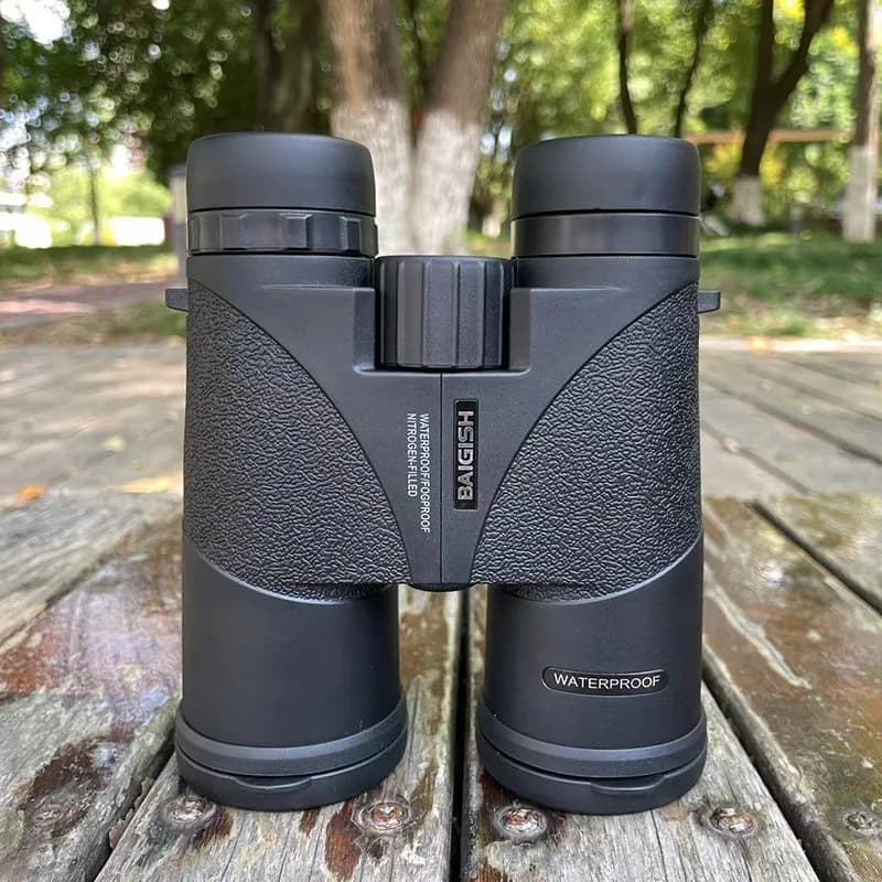 Binocolo Baigish 10x42 Telescopi professionali impermeabili a lungo raggio Antiappannamento Prisma Bak4 riempito di azoto Originale