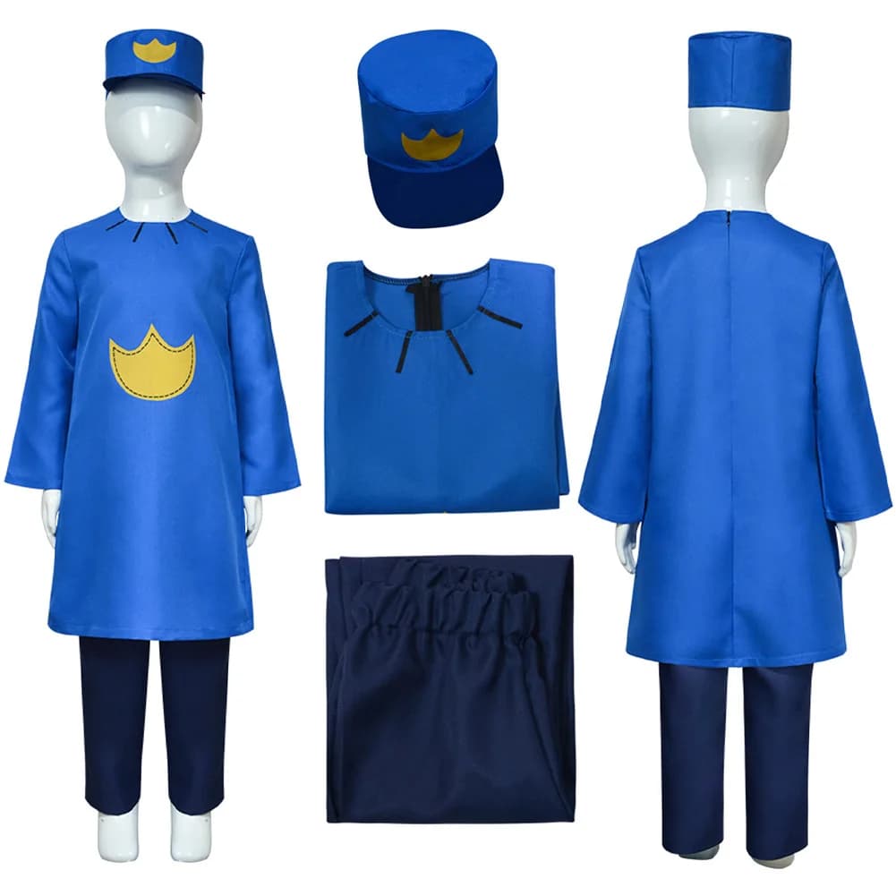 DogMan Cosplay Costume Detective DOGMAN Short Sleeve T-shirt Hat Girls Clothes For Boys Tee Costumes Kawaii Hallowmas Outfits