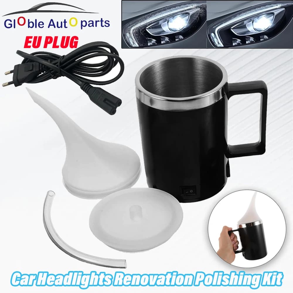 Kit di Restauro Fari per Officina, Strumenti per la Cura dell'Auto, Senza Polimero Liquido, Kit di Lucidatura e Rinnovamento Fari Auto