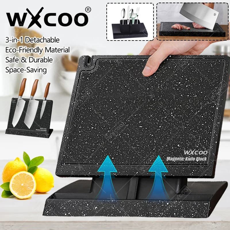 WXCOO Portacoltelli da cucina magnetico resistente su entrambi i lati Portacoltelli magnetico universale per risparmiare spazio sul controsoffitto