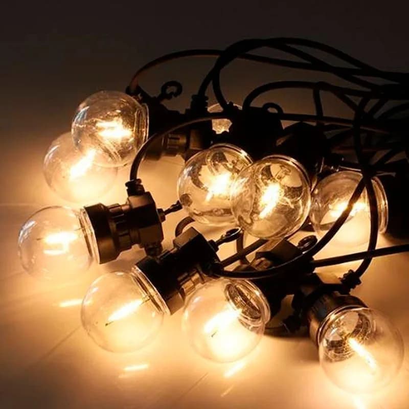 Luci a stringa LED G50 da 23M, impermeabili per esterni, ghirlanda luminosa a globo per patio, campeggio, tenda, matrimonio, decorazioni natalizie