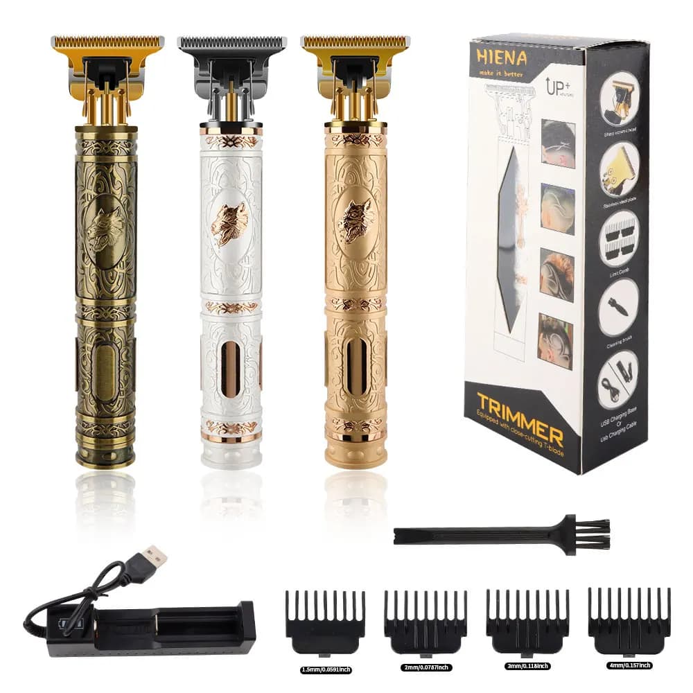 Tagliacapelli elettrico T9 Tagliacapelli professionale da uomo Rasoio da barbiere ricaricabile per uomo Dragon Buddha