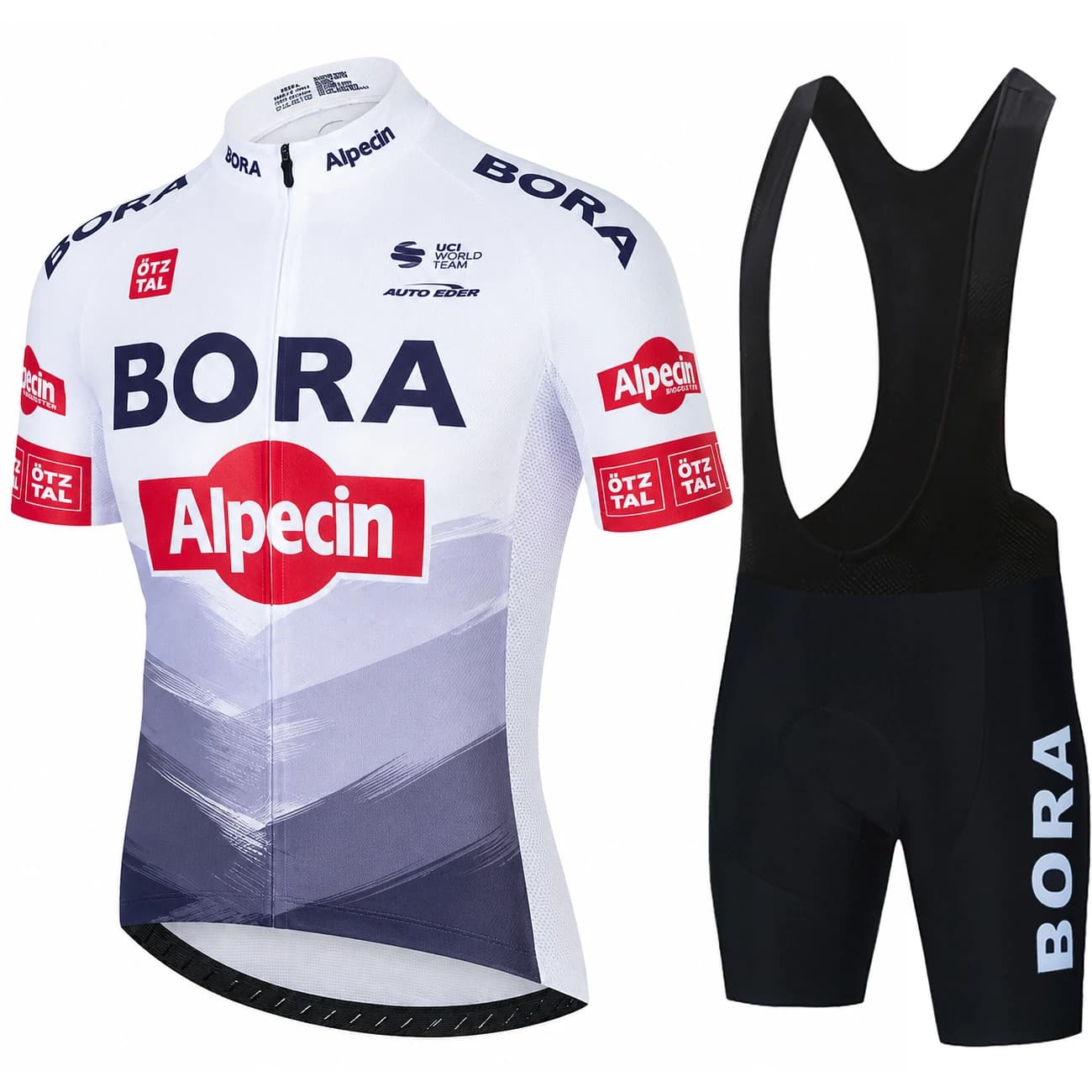 UCI BORA Men Bicycle Jersey And Bib Shorts Set Breathable Cycling Clothing Quick Dry Road Bike Sportswear Outdoor Racing Suit