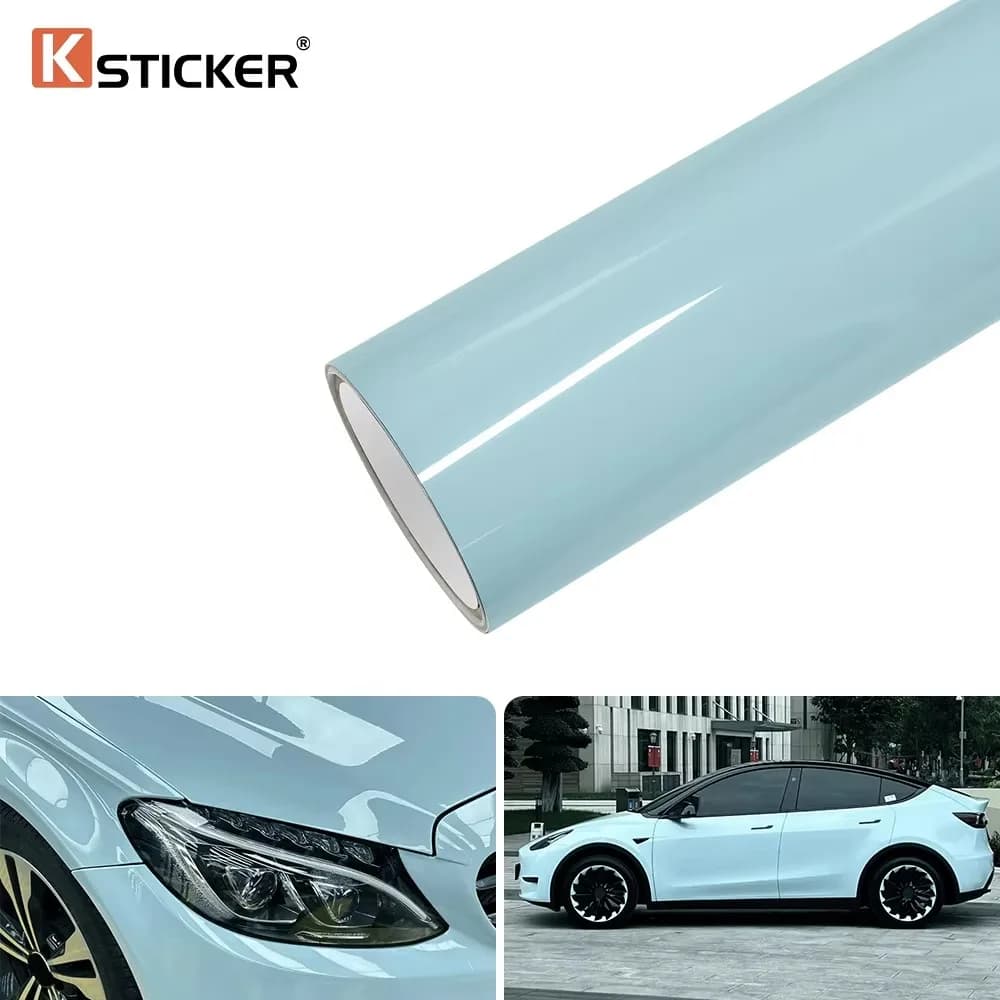 Gulf Blue Wrap Pellicola in vinile Avvolgimento luminoso Auto Veicolo Decalcomania per tutto il corpo Moto Camion Copertura fai da te Accessori per sintonizzazione automatica