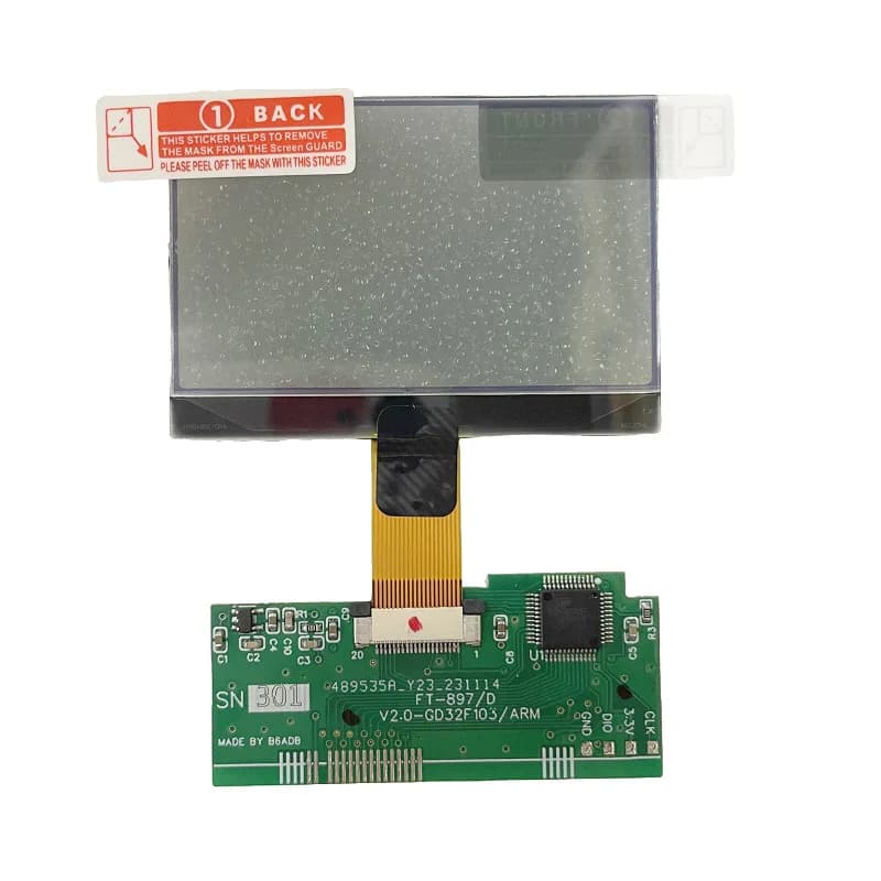 Nuovo pannello schermo LCD FT-897D per riparazione e sostituzione dello schermo LCD Yaesu Radio a onde corte FT897D