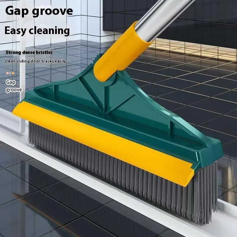 【QTG331】Spazzola per pavimenti del bagno Spazzola per cucitura a terra Piastrelle Manico lungo Pulizia dei WC a parete