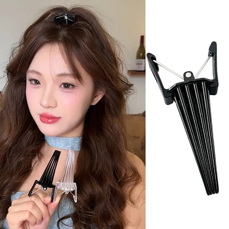 Strumento multifunzionale per lo styling dei capelli con clip volumizzante per la radice per un sollevamento rapido e naturale delle radici