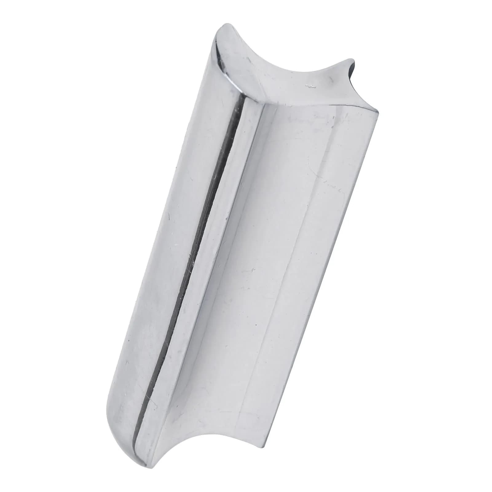 Plettri per barra di scorrimento per chitarra Accessori per strumenti solidi antiruggine in metallo in acciaio inossidabile Argento con 1 bastone per barra di scorrimento e 4