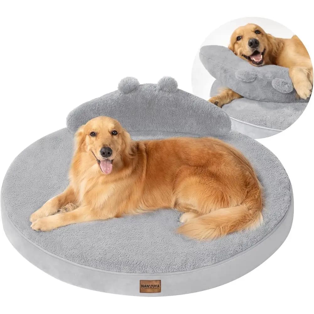 Letto per cani grande - Letti per cani ortopedici per cani extra large con rivestimento lavabile e rimovibile Letti per animali domestici impermeabili con cuscino - Luce G