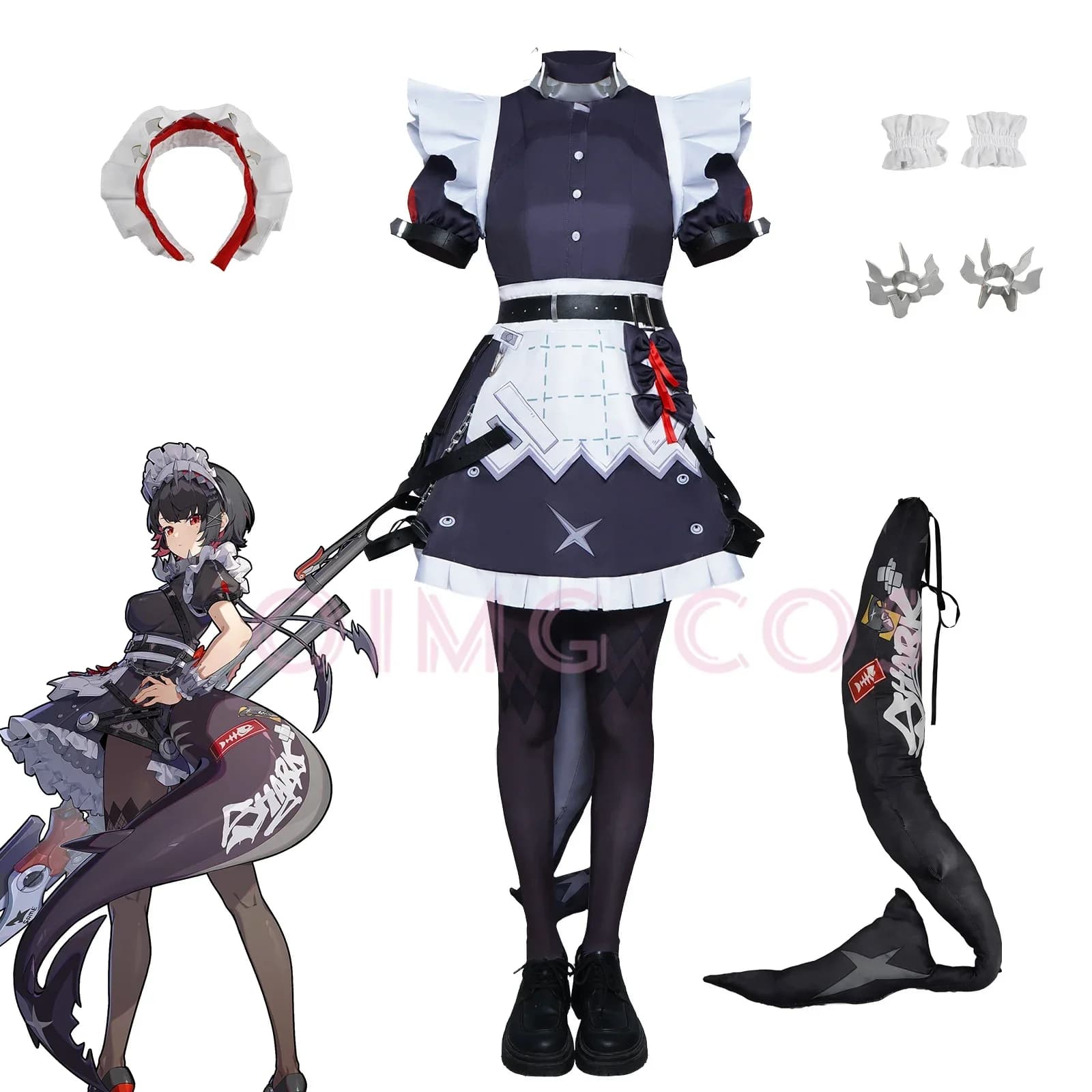 Ellen Joe Zenless Zone Zero Costume Cosplay Parrucca uniforme Anime Costumi di Halloween Festa in maschera Gioco per donne