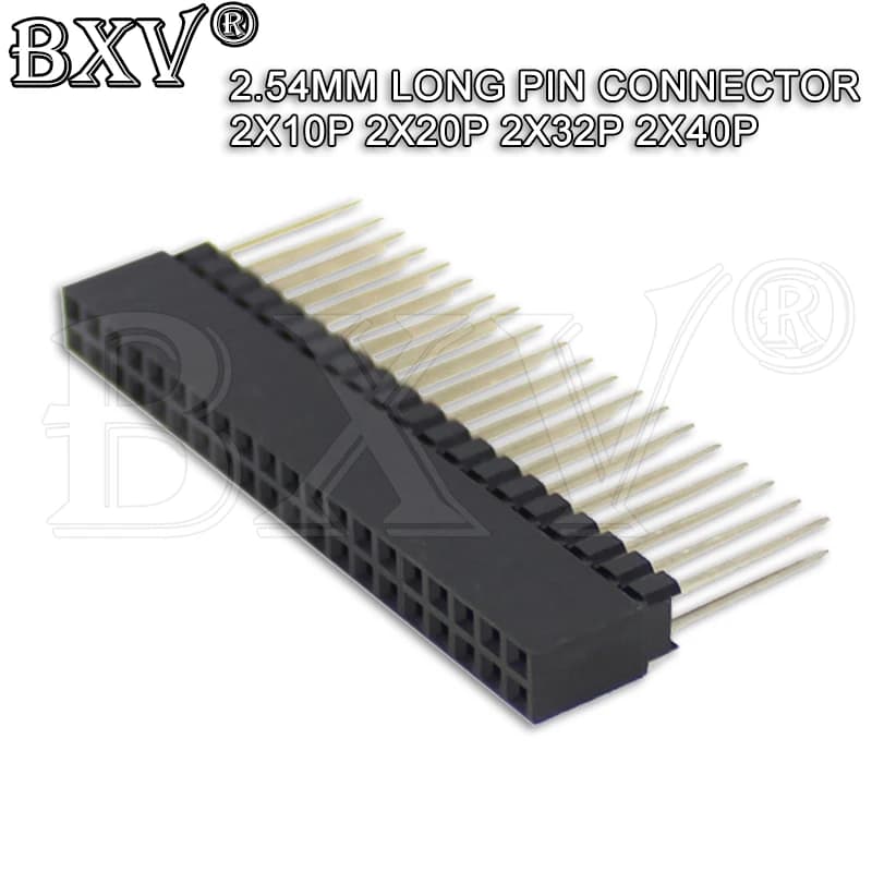 1PCS 2.54mm 2x10P/20P/32P/40 Pin Stackable Double Fila Connector 2x20P PC104 For Raspberry Pi 2 Modes