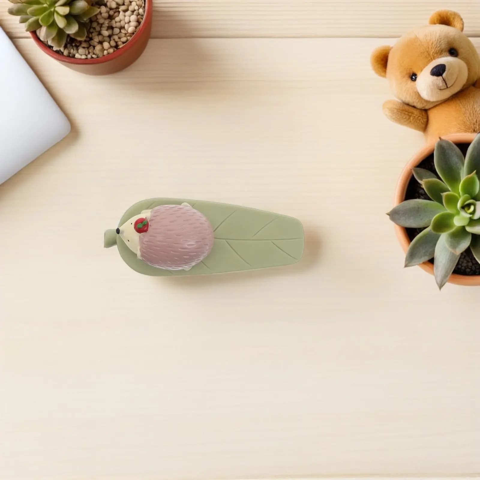 2 Pezzi Fermaporta a Forma di Riccio Cartone Animato, Simpatici Fermaporta in PVC per Cameretta Bambini, Soggiorno, Decorazione Pavimento, Sicurezza