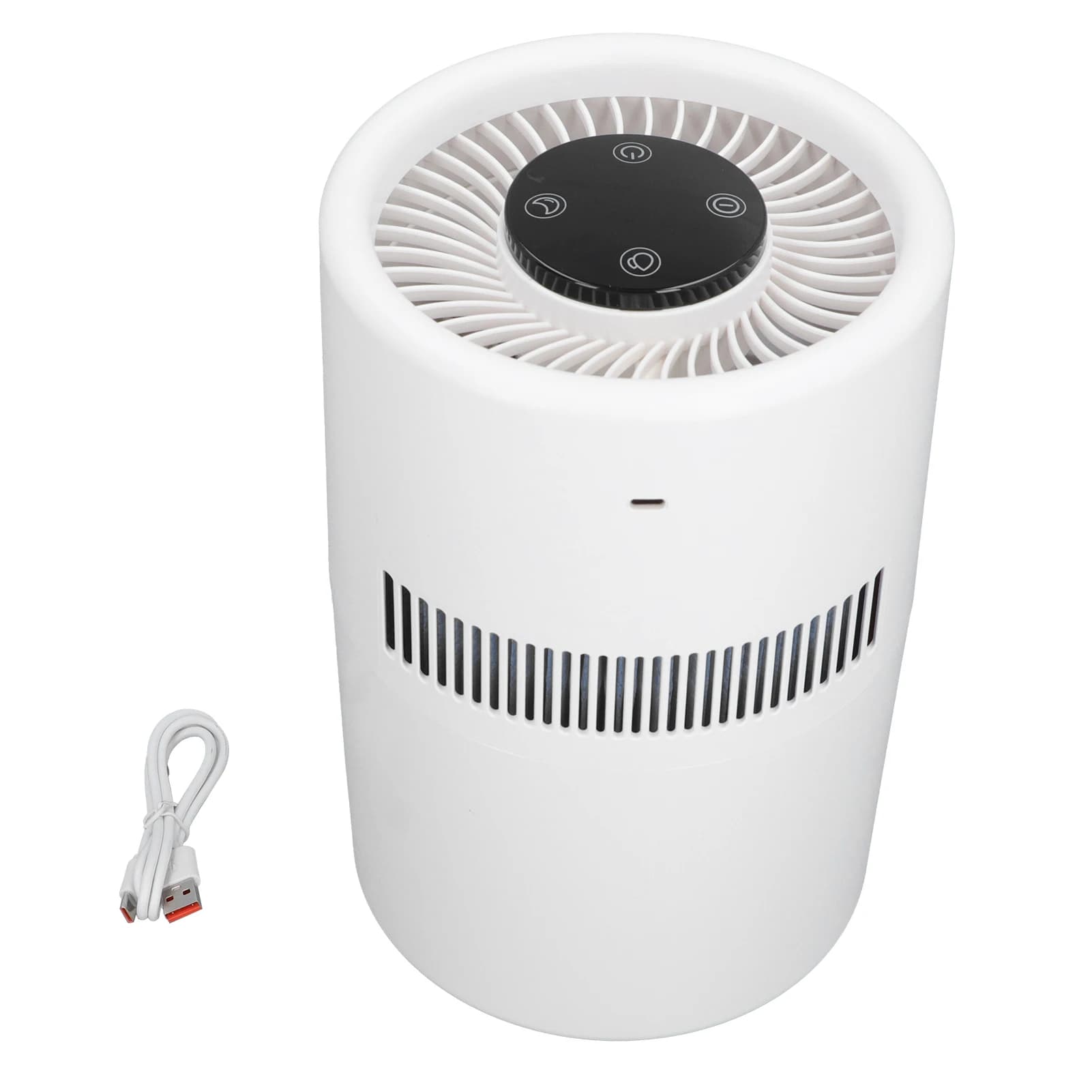 Purificatore d'Aria e Umidificatore da Tavolo 5W, Purificazione Efficiente, Funzionamento Silenzioso, 4L d'Acqua, 2 in 1 per Ufficio