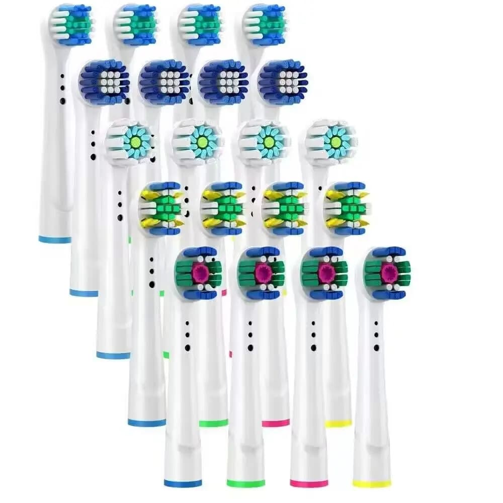 Universal charging for Oral B electric toothbrush head, sensitive precision, clean wire, cross-action brush nozzle for Oralb