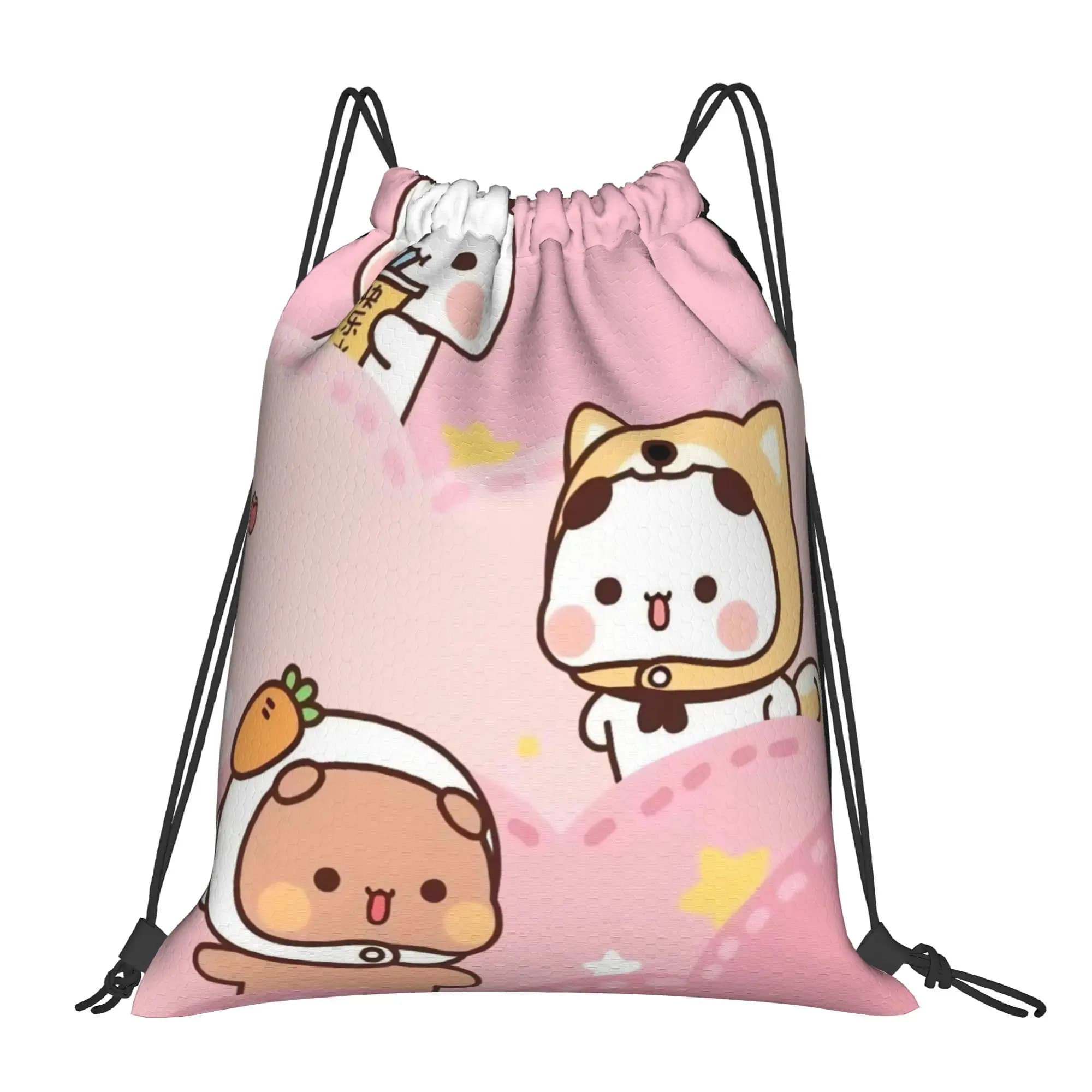 Bubu Dudu Cartoon Bags, Sports Backpack, Gym Bag, Water Resistant Drawstring Bags for hiking