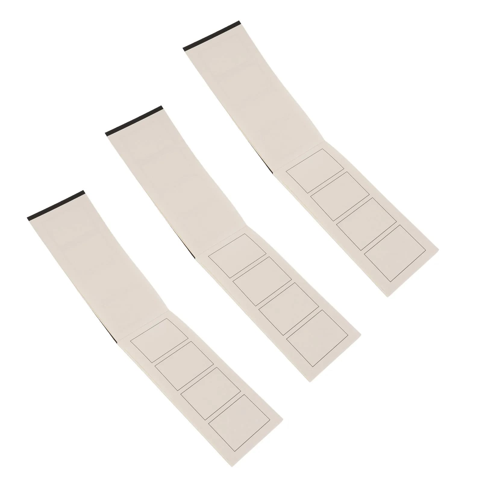 4Pcs 4-Panel Storyboard Notebook 39 Pages Blank Comic Book Layout Portable Sketchpad for Screenwriting Animation Sketching
