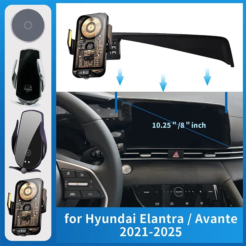 Supporto per telefono cellulare per auto per Hyundai Elantra Avante 2021 ~ 2025 N Line CN7 staffa di ricarica GPS supporto di navigazione accessori auto