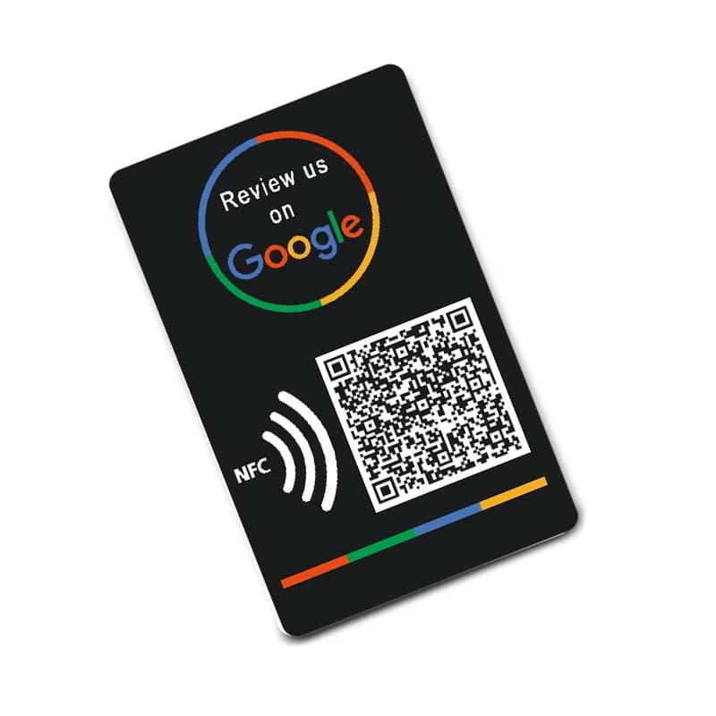 Stampa personalizzata Schede da visita con codice NFC e QR Scheda di revisione Google Aumenta le tue recensioni Schede NFC universali
