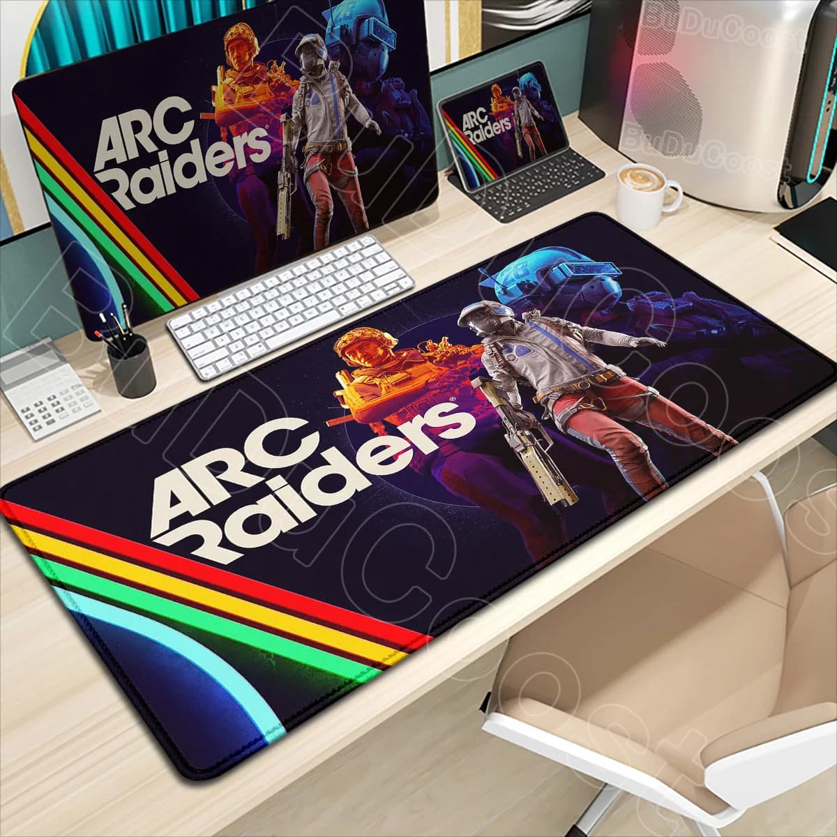Stampa HD Anime Gioco ARC Raiders Tappetino per mouse Tappetino da gioco Tappetini da scrivania grandi XXL Stitch Accessori da gioco Tappetini per tastiera antiscivolo per PC portatile