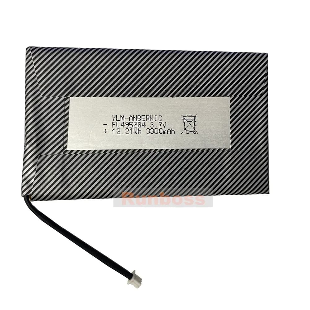 Batteria da 3,7 V 3300 mAh 535284 495284 1,25 mm per console di gioco portatile ANBERNIC RG351P RG353P RG353PS RG353M RG35XX H RG35XXH Plus