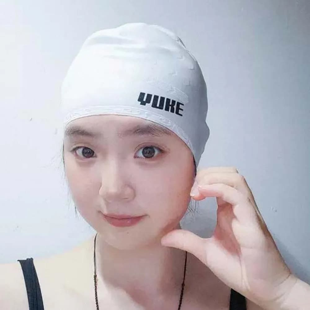 Major Bathing Cap Elastic Swimming Headgear Soft Solid Color Diving Hat Professional Anti-cold Snorkeling Cap Women