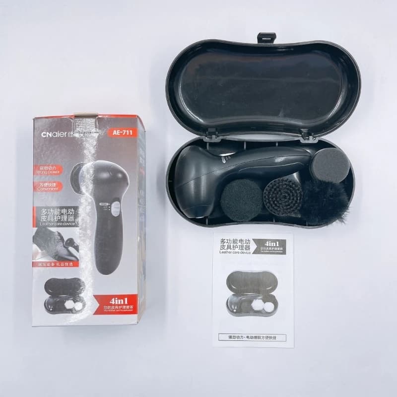 Spazzola per pulizia scarpe elettrica portatile lustrascarpe elettrico Lucidatore per scarpe
