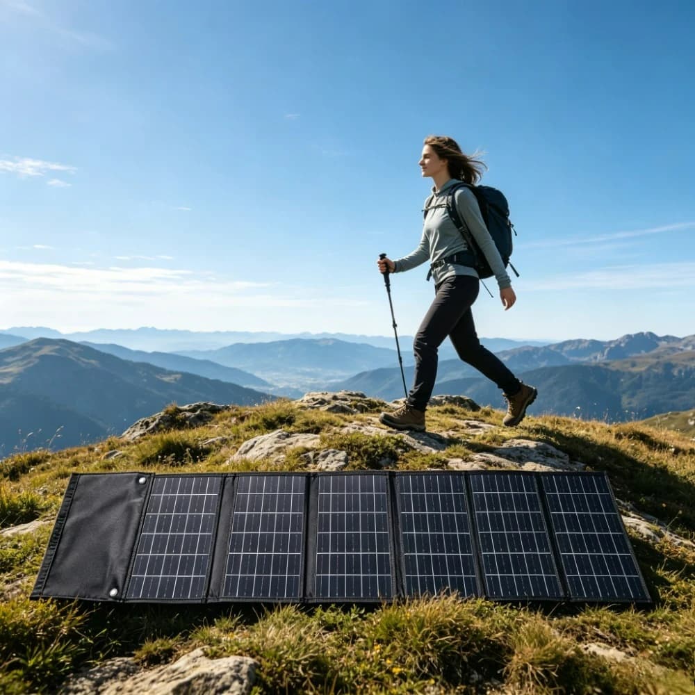 50W 90W Travel Portable Foldable Solar Charger Dual USB DC Output Waterproof Panel For Outdoor Camping Hiking Fishing Drone