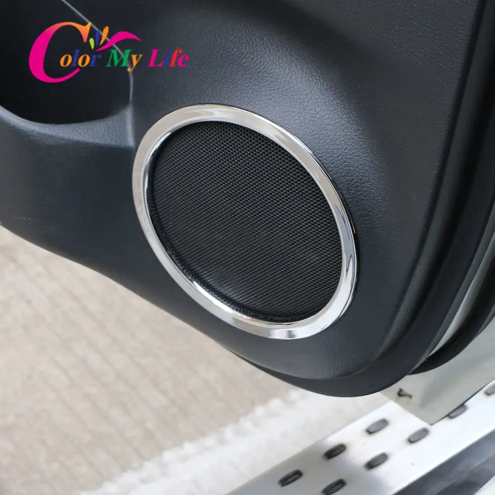 Copertura dell'anello dell'altoparlante della porta in acciaio inossidabile decorazione Audio Trim per Nissan Qashqai J11 2014 2015 2016 2017 2018 2019 accessori