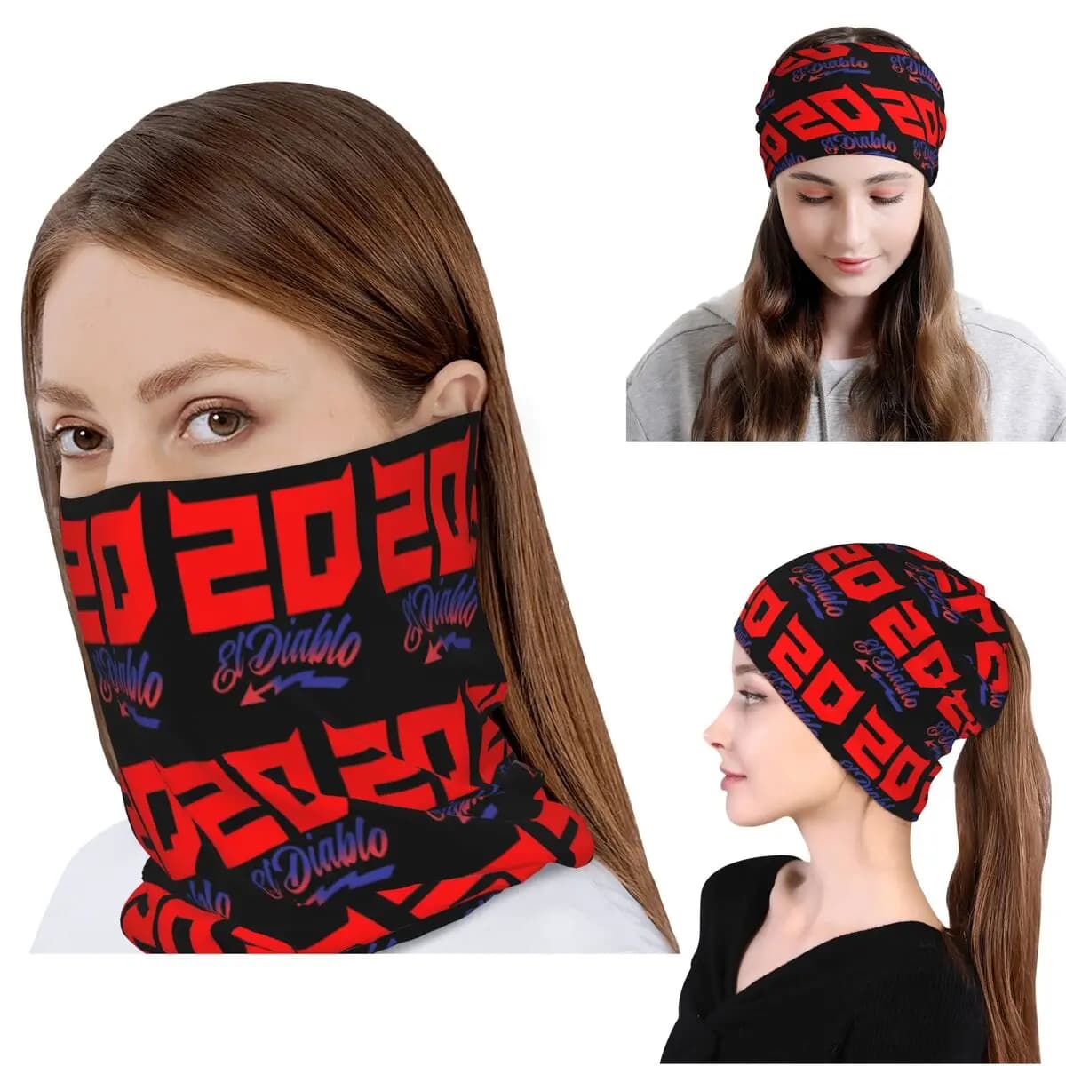 Fabio Quartararo 20 Bandana, scaldacollo, sciarpa, fascia per la testa multiuso, berretto per uomo, donna, adulto, per tutte le stagioni