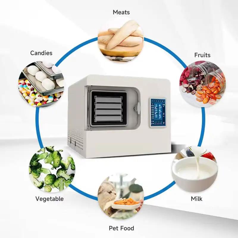Liofilizzatore sottovuoto intelligente per piccoli alimenti Liofilizzato per frutta liofilizzata Attrezzatura per liofilizzazione Mini liofilizzatore domestico in vendita