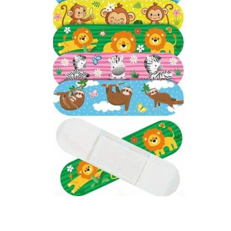 10 pz/lotto Cartoon Animal Pattern Patch emostatica per bambini Kit di emergenza per strisce di pronto soccorso per bambini Patch in gesso per ferite