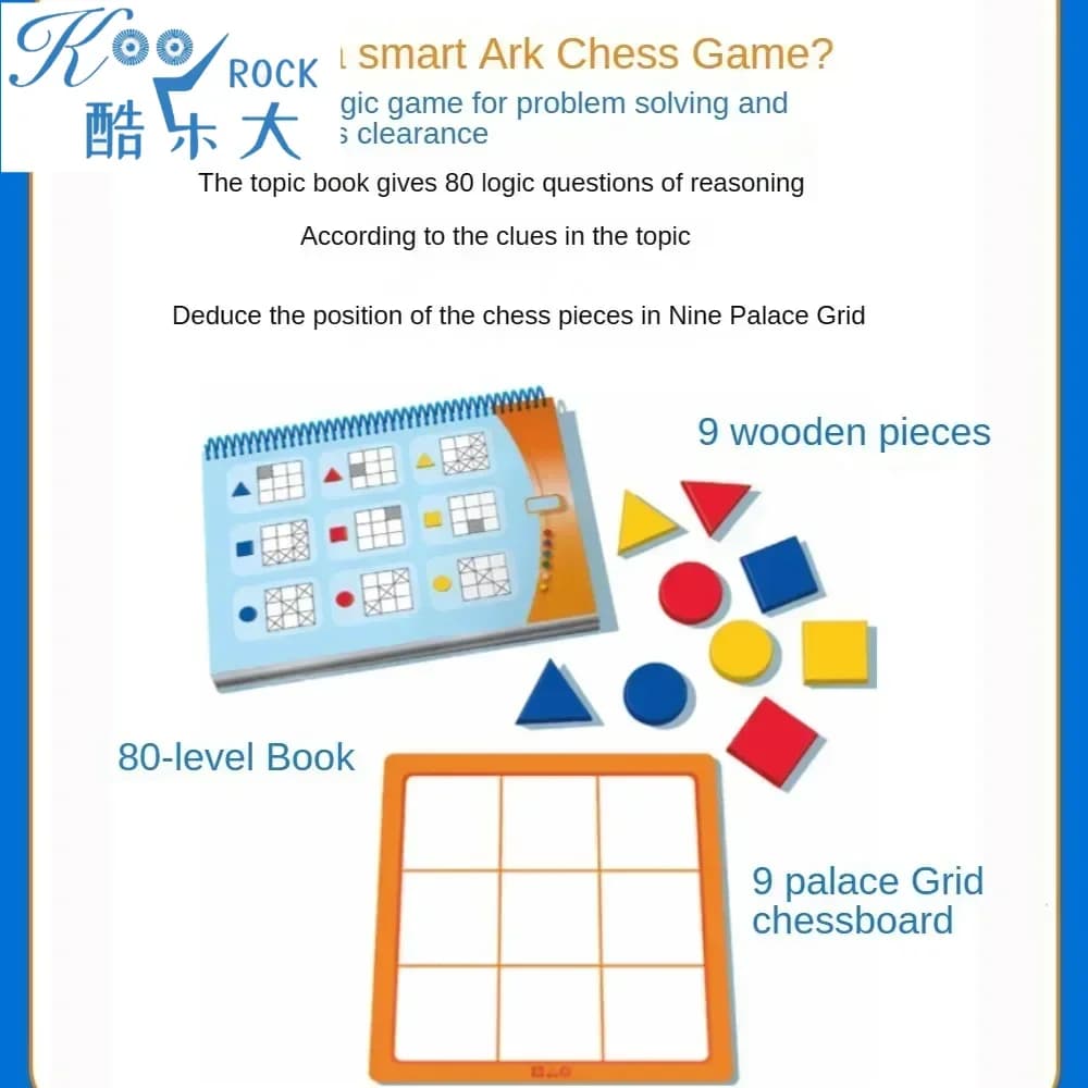 Israel Smart Ark Logical Reasoning Chess, Focused on Training Mathematical Puzzle Toys