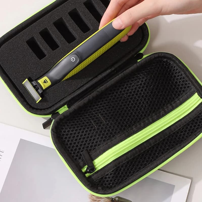 Custodia per rasoio in tessuto Oxford con cerniera Custodia da viaggio per rasoio elettrico con guscio rigido in EVA per OneBlade ProfaniYY33 Elettroni