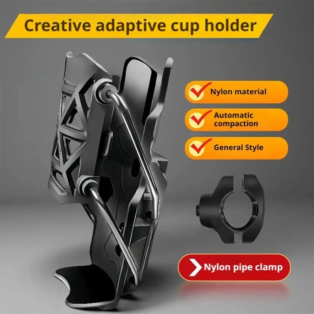360 ° Adjustable dumbbell rack Universal bike rack for ADV bike cup holder for cycling on MTB road