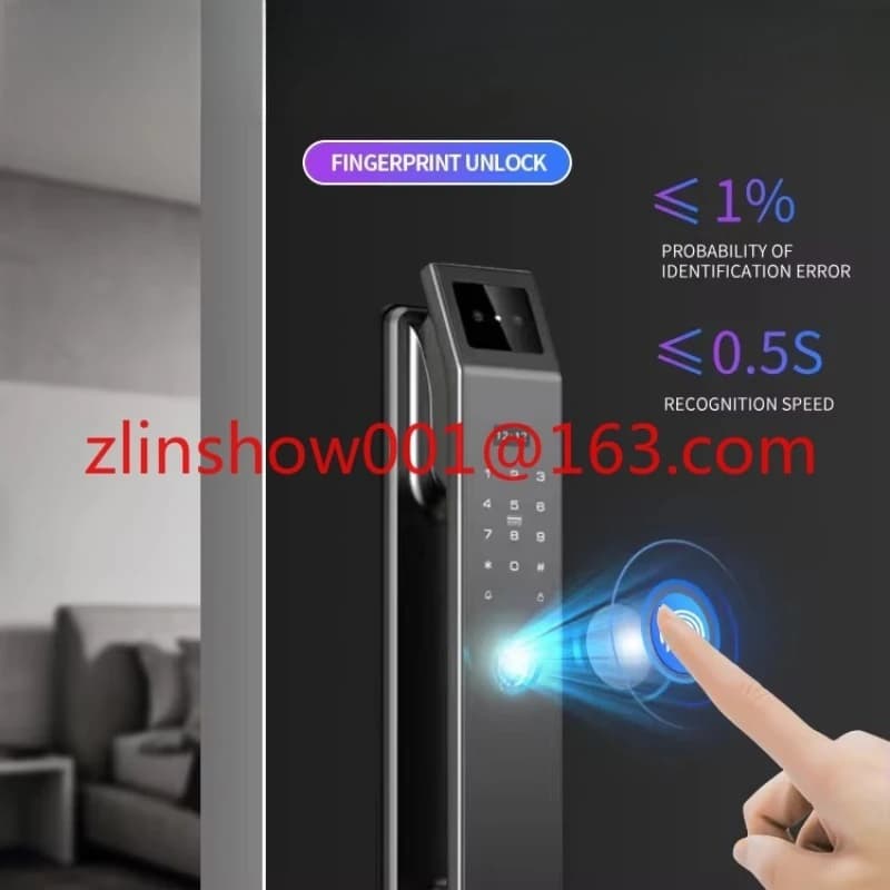 Codice scheda password biometrica digitale elettronica 3D Face Wishome Smart Door Lock con chiave per case