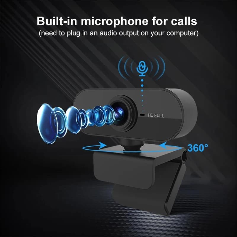 Nuova Webcam 2026 con Microfono, Telecamera USB per Computer per Videochiamate, Zoom, Collaborazione di Squadra, Streaming Multimediale, Compatibile con PC e Mac