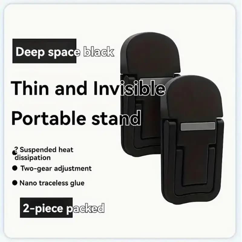 Foldable Invisible Laptop Stands Portable Mini Elevated Cooling Brackets Notebook Keyboard Feet Non‑Slip Desk Support Holders