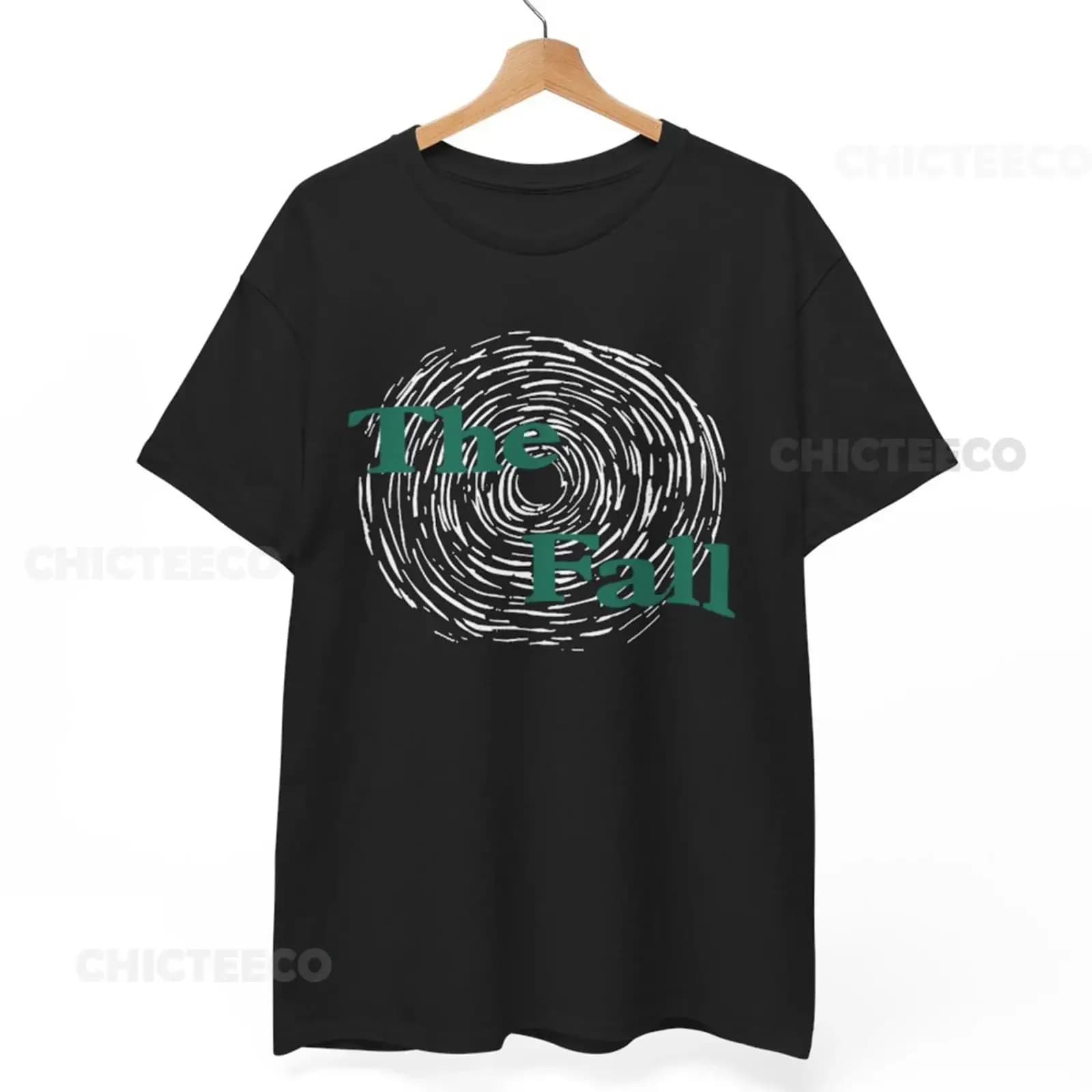 The Fall Logo T Shirt Mark E Smith Band vintage Washed Casual Slightly Stretched fashion graphic homme designer clothes