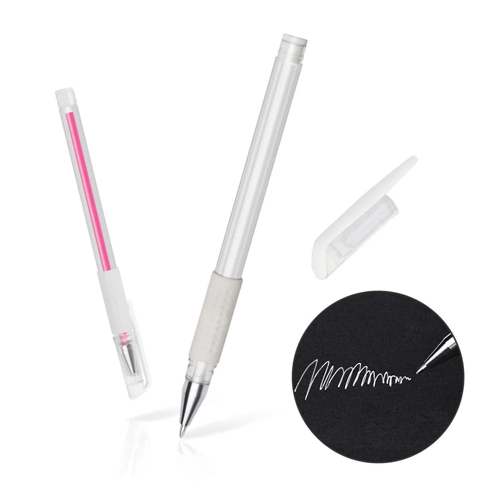 10 Pezzi Penna per Sopracciglia Rosa e Bianca, Penna per Trucco Semipermanente Impermeabile, Gel Marker per Microblading, Strumento PMU per Sopracciglia e Labbra