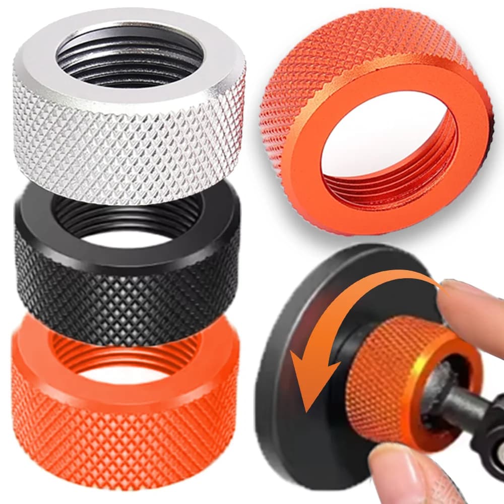 17mm Ball Head Tightening Nut Replacement Part Premium Metal Fastener Adjusting Nut for Phone Holder Mounts Car Desktop Stand