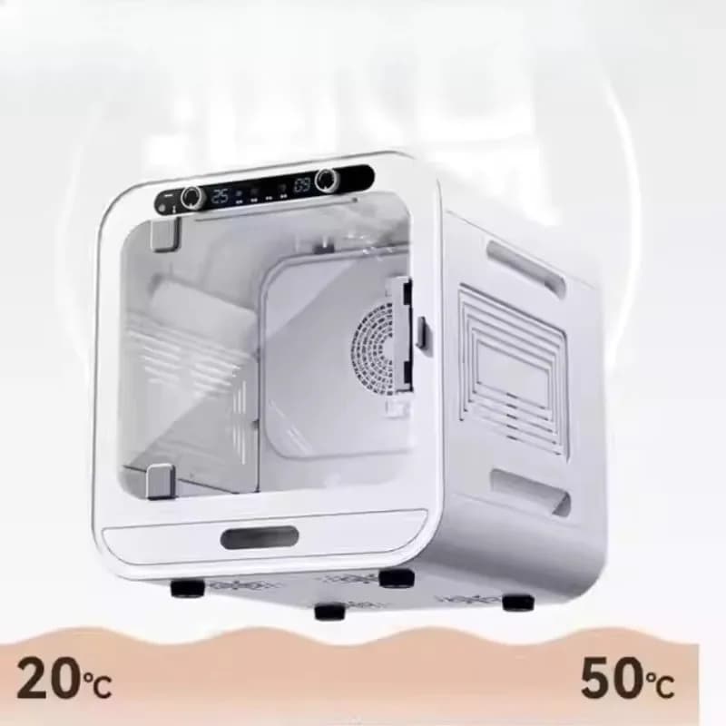 Asciugatrice per Animali Domestici da 72L, Completamente Automatica, Ultra Silenziosa, con Regolazione della Temperatura per Cani e Gatti