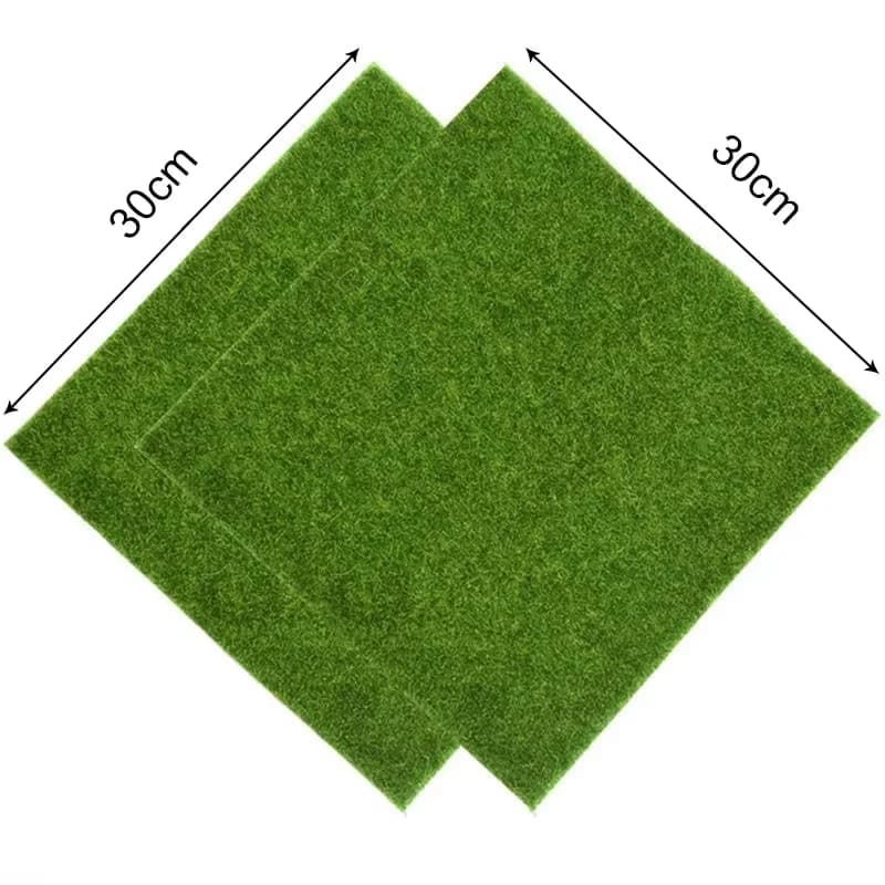 30x30cm Artificial Grassland Simulated Lawn False Moss False Tturf Small Court Landscape Scene Layout Decoration Plant Decor
