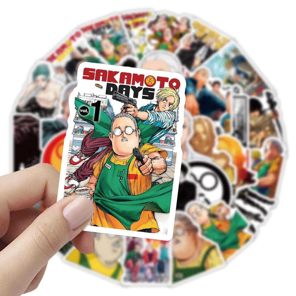 10/30/60pcs Anime Giapponese SAKAMOTO GIORNI Adesivi Fresco Del Fumetto Adesivo FAI DA TE Casco Chitarra Telefono Bici Classic Manga Decalcomanie imballaggio