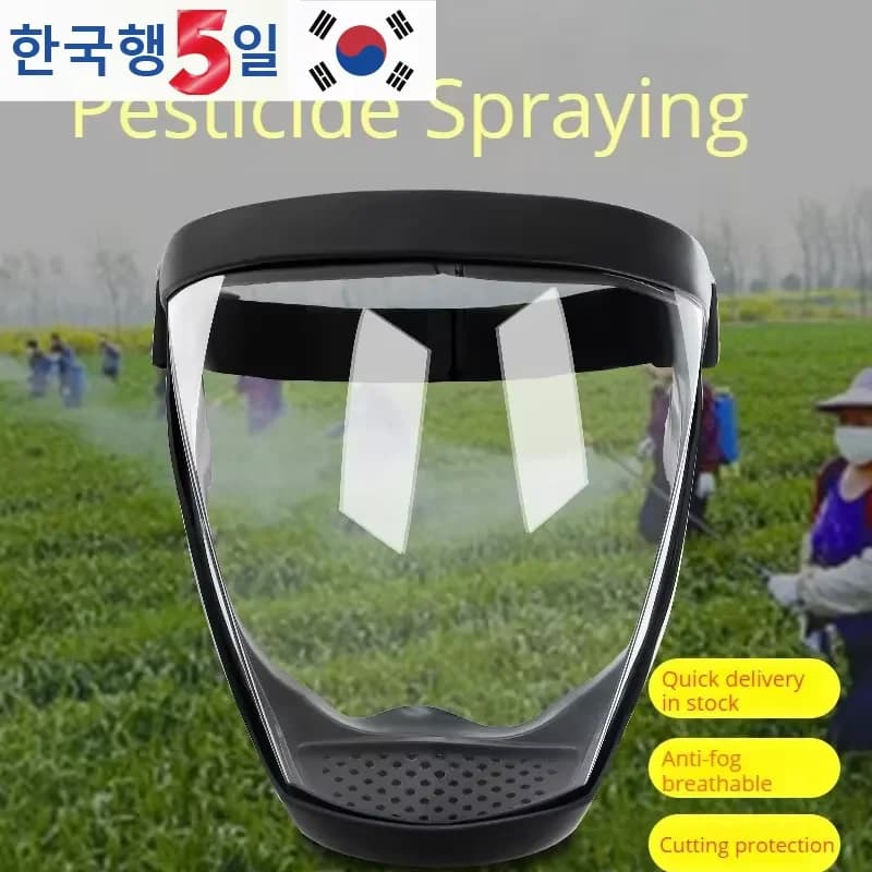 Dust and anti-sprinkle mask with anti-fog protection, sports riding mask for work, grinding, Serbian, mowing protection