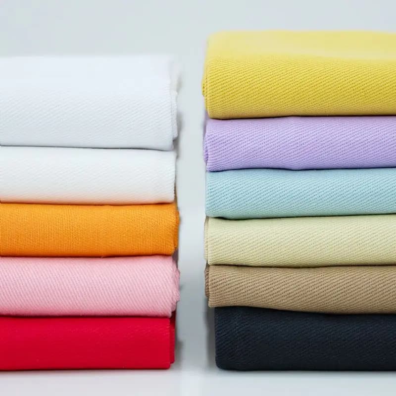 Tessuto denim spesso colorato in cotone al metro per jeans, cappotti, pantaloni, cappelli, borse, abiti, stoffa da cucito fai da te, indossabile, morbido, bianco semplice
