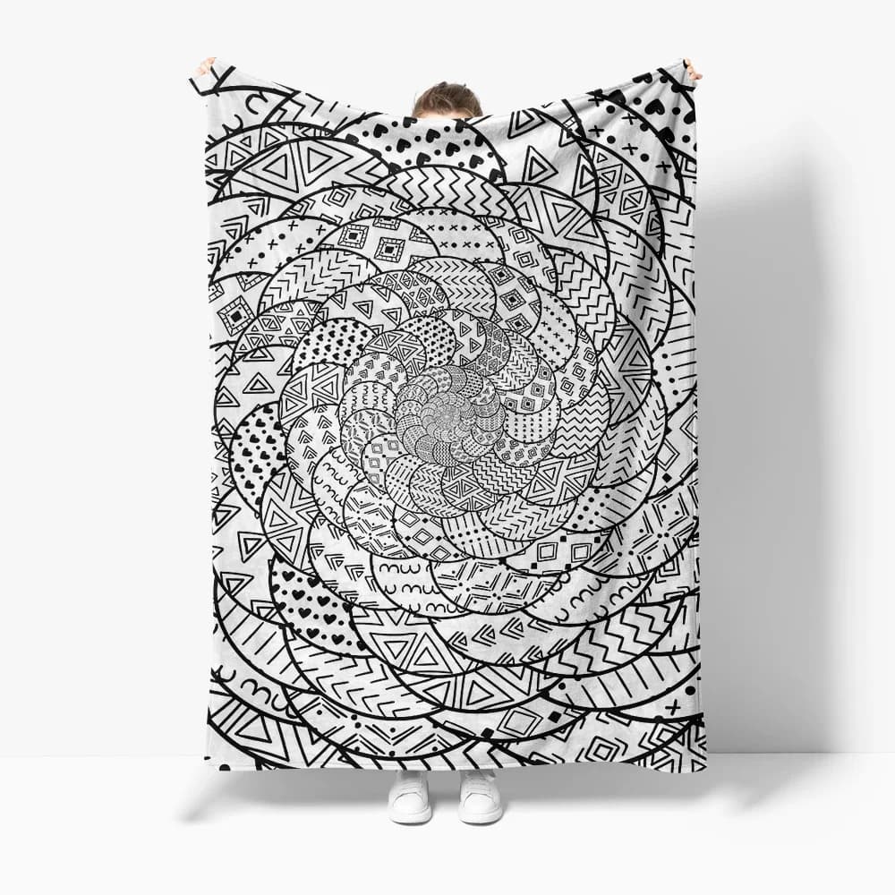 Coperta da tiro con stampa geometrica Boho, modello etnico tribale, copridivano da letto, federa decorativa, copriletto